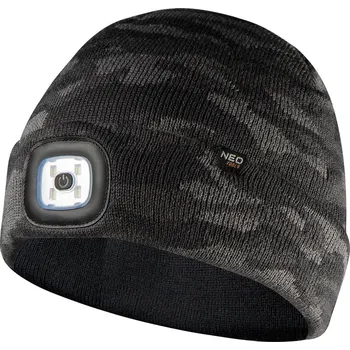 Čepice Čepice se světlem,LED 180lm maskáčová NEO tools