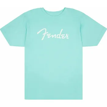 Pánské tričko Fender Tričko Spaghetti Logo Daphne Blue 2XL