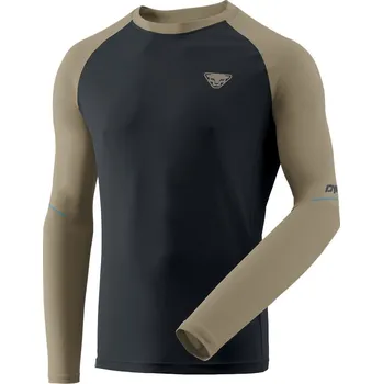 Triko Dynafit Alpine Pro LS Tee blueberry/rock khaki 2025 Barva: modrá / khaki, Velikost: XXL