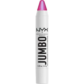 Přípravek na tvář NYX Professional Makeup Jumbo Multi-Use Highlighter Stick krémový rozjasňovač v tužce odstín 04 Blueberry Muffin 2,7 g