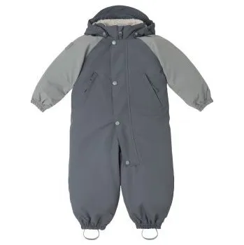 Kojenecká kombinéza Leokid Zimní kombinéza Color Block - Fjord Gray, vel. 9 - 12 měsíců (vel. 74)