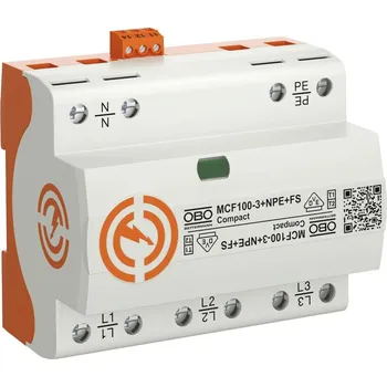 Proudový chránič OBO Bettermann 5096987 MCF100-3+NPE+FS kombinovaný chránič proti přepětí 25 kA 1 ks