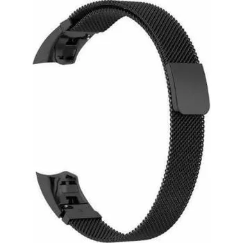 Řemínek na hodinky Milánský tah černý pro Honor Band 4 a Band 5