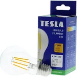 TESLA lighting Tesla - LED žárovka FILAMENT RETRO BULB, E27, 4,2W, 230V, 470lm, 25 000h, 2700K teplá bílá, 360st,čirá