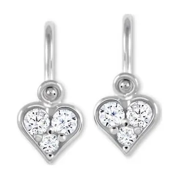 Náušnice Soliter Dětské náušnice Srdíčka z bílého zlata 239 001 00485 07 + 2 měsíce na vrácení zboží