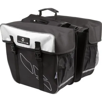 brašna na kolo brašna na rám M-Wave Amsterdam, černá/bílá 304160