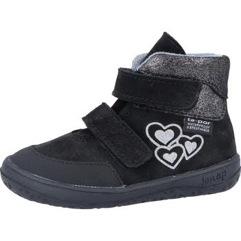 Jonap barefoot boty Jerry SLIM černá devon srdce 22