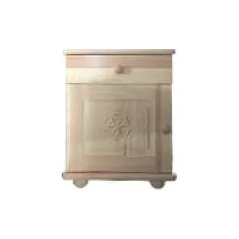 Noční stolek Jandr Rustikální dřevěný noční stolek z masivu borovice Horal jandre