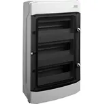 Montáž na povrch, plastové pouzdro, IP65, 3 rady, 3x12 modulu, 1000V DC