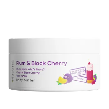 Nacomi Plum&Black Cherry tělové máslo švestka a třešeň, 100 ml