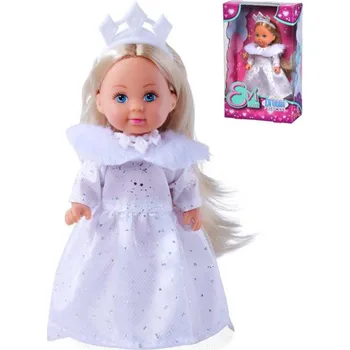 Simba Panenka Evička Dream Princess zimní princezna bílé třpytivé šaty