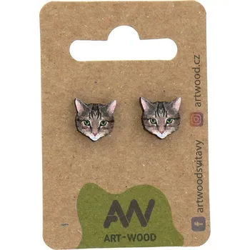 Náušnice art-wood.cz Náušnice - kočky 4