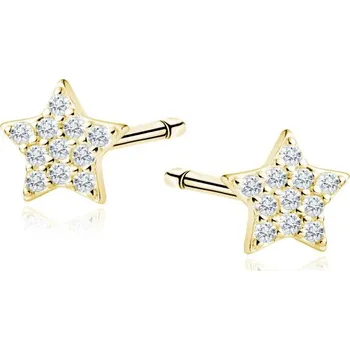 Náušnice Lafira stříbrné pozlacené náušnice Little Star Z1981E5G (puzety)