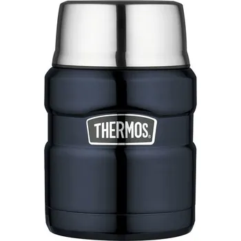 Termoska Termoska na jídlo se skládácí lžící a šálkem, 470 ml, THERMOS Barva: Tmavě modrá