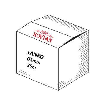 Lanko pro jízdní kolo Nerezové lanko ø 5mm (7x7 dr.) /AISI316, délka 25m, cena za kus