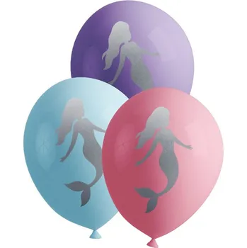 Balónek Funiglobal - 8 ubrousků mořská panna - Beautiful Mermaid -