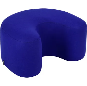 Taburet noo.ma Modrý vlněný puf Ü 60 x 50 cm