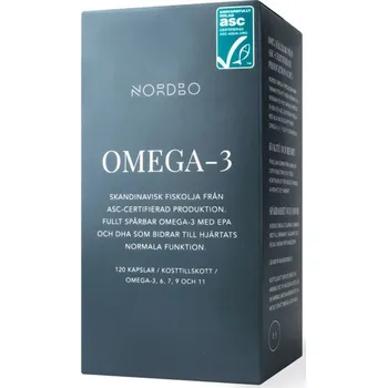 Přírodní produkt Nordbo Scandinavian Omega-3 Trout Oil 120 cps.