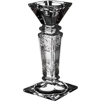 Svícen Bohemia Crystal Broušený svícen Empery 255mm. Bohatý brus Klasik.
