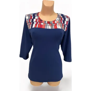 Dámská tunika Tunika MOTAS , Barva Modrá, Velikost XXXL 54, Materiál 96% Viskoza 4% Lycra