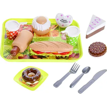 Hračka na písek Fast food set 21 ks