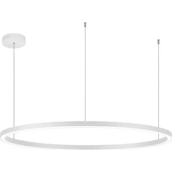 Palnas Závěsné LED svítidlo DARA ø 118 cm, bílé, 3000-4000K Stmívání, řízení: Dálkové ovládání, Dálkový ovladač: S dálkovým ovladačem