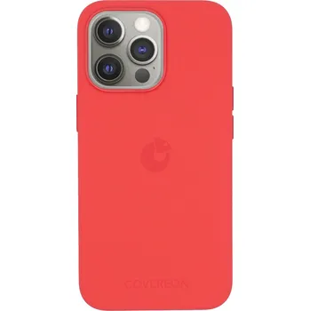 Pouzdro na mobilní telefon Covereon SILICON silikonový kryt s MagSafe na iPhone 13 Pro - Nectarine