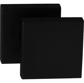 Dveřní kování TI - MADLO - HR 1924Q bez spodní rozety, madlo otočné pravé ks BS - Černá matná (153)