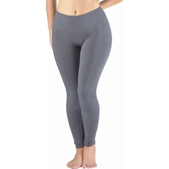GINA dámské legíny dlouhé sportovní, šité, klasické, jednobarevné ECO Bamboo Sport 95035P šedá S/M