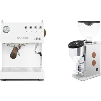 Kávovar Ascaso Steel UNO PID, White&Wood + Rocket Espresso FAUSTINO 3.1…
