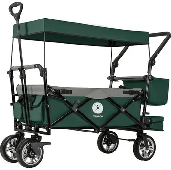 Zahradní vozík Ruční skládací vozík Miweba MB-20 Barva: tmavě zelená / šedá