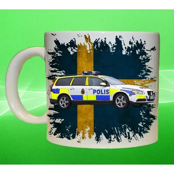 hrnek POLICIE Švédsko 450ml
