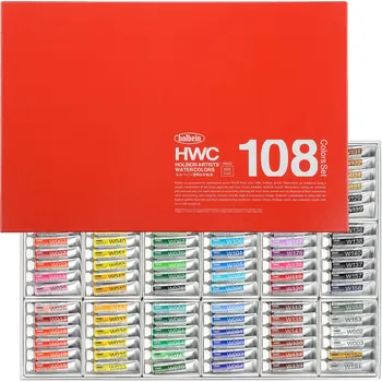 Vodová barva Akvarelové barvy Holbein 5ml, sada 108 ks