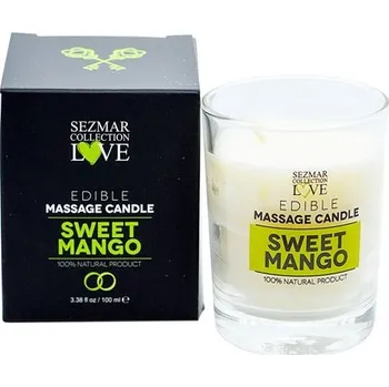Masážní přípravek Sezmar Love Přírodní masážní svíčka mango 100 ml