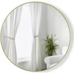 Umbra - Kruhové zrcadlo Hubba - mosaz - 61 cm