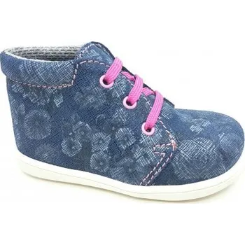 Kojenecké oblečení Boots4U První botičky T021 modrá potisk kytka, 21