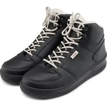 Dámské tenisky MOLEDA Huňaté Prestižky Vlnka vysoké černá velikost obuv dospělí 44