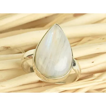 Prsten Prsten měsíční kámen kapka vel.52 Ag 925/1000 3,8g