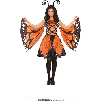 Karnevalový kostým Guirca Oranžový motýl dámský kostým Velikost: 42 – 44 (L)