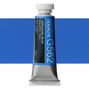 Vodová barva Kvašová barva Holbein 15ml - Cerulean Blue