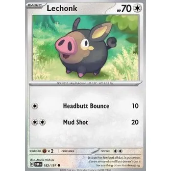 Sběratelská karetní hra Pokémon OBF 182/197 Lechonk - Obsidian Flames Stav: Near Mint, Verze: NORMAL