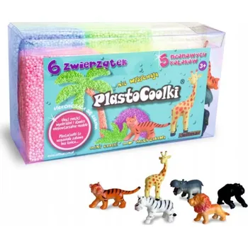 Modelovací hmota Kreativní plastická hmota PlastoCoolki - 6 safari zvířátek