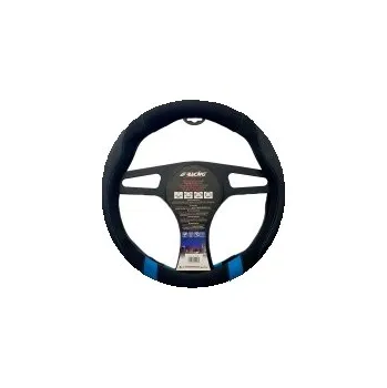 Autopotah Potah na volant design Good Vibe B černý/modrý - pro volanty o průměru 37-39cm