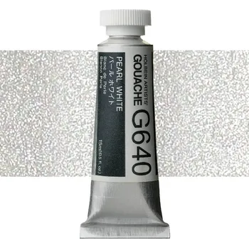 Vodová barva Kvašová barva Holbein 15ml - Pearlscent White