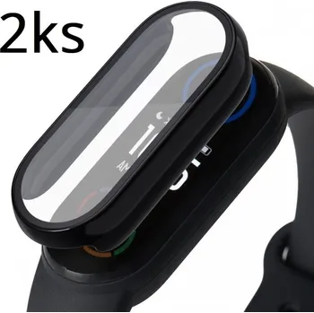 Sportovní měřič 2ks Ochranný kryt pro Xiaomi Mi Band 3/4/5/6 - Černý MBSCZ-3DKRYTCE2
