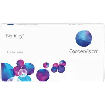 Kontaktní čočky CooperVision Biofinity (3 čočky) Dioptrie - sph: -5,00, Průměr - DIA: 14,0, Zakřivení - B.C.: 8,6