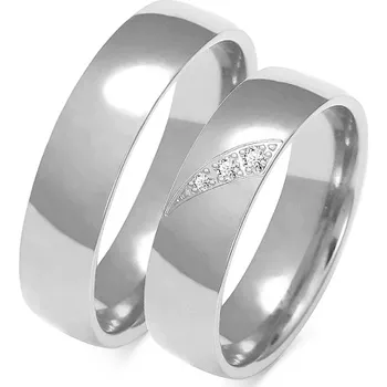 Prsten SOFIA zlatý dámský snubní prsten ZSO-139WWG-CZ