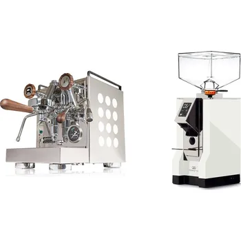 Kávovar Rocket Espresso Appartamento, white, walnut + Eureka Mignon…