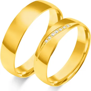 Prsten SOFIA zlatý dámský snubní prsten ZSC-127WYG-DIA