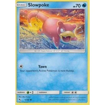 Volný čas Pokémon HIF 012/068 Slowpoke - Hidden Fates Stav: Excellent, Verze: NORMAL